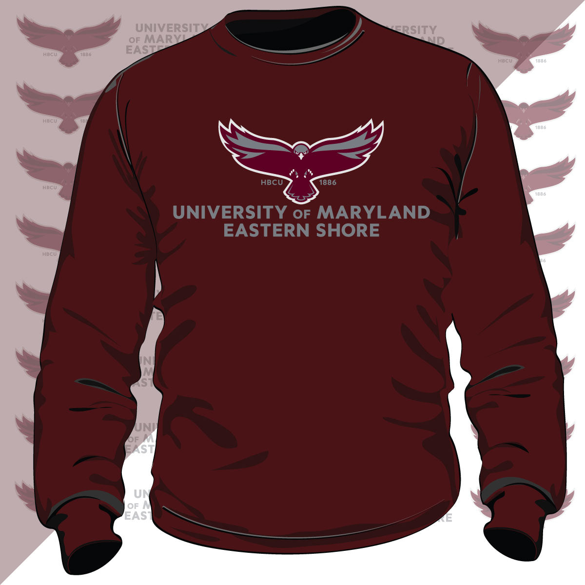 Maryland Eastern Shore | UMES | 2023 Arch  |   Unisex Sweatshirt (**)