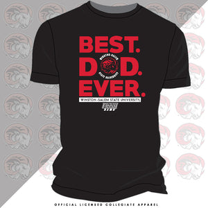 WSSU | Best "DAD" Ever | BLACK Unisex Tees (N)