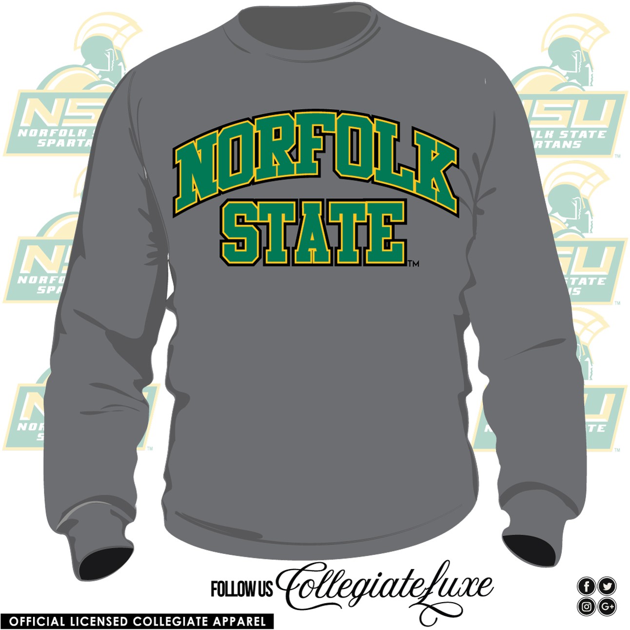 NORFOLK ST. | Univ. ARCH Gray Unisex Sweatshirt (**)