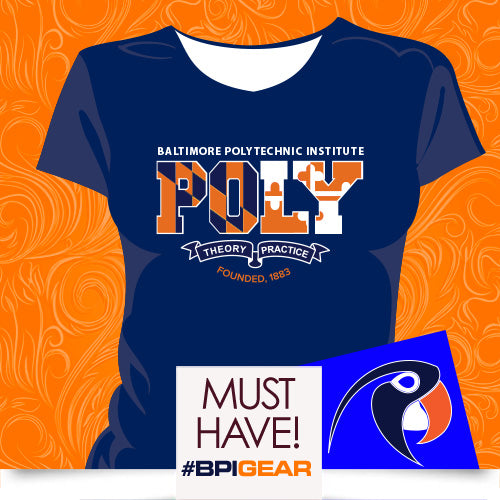 Baltimore Polytechnic Institute  POLY LOVE Navy Unisex Sweatshirt (Z) –  collegiateluxe