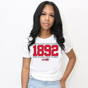 WSSU | EST. 1892 White Ladies Tees ( N )